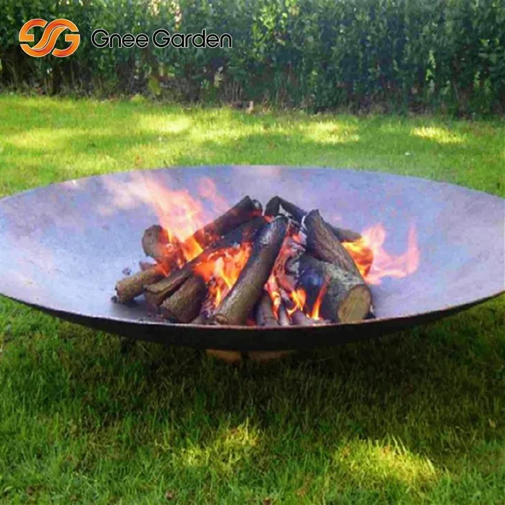Экологичная металлическая чаша Corten Steel Fire Fire