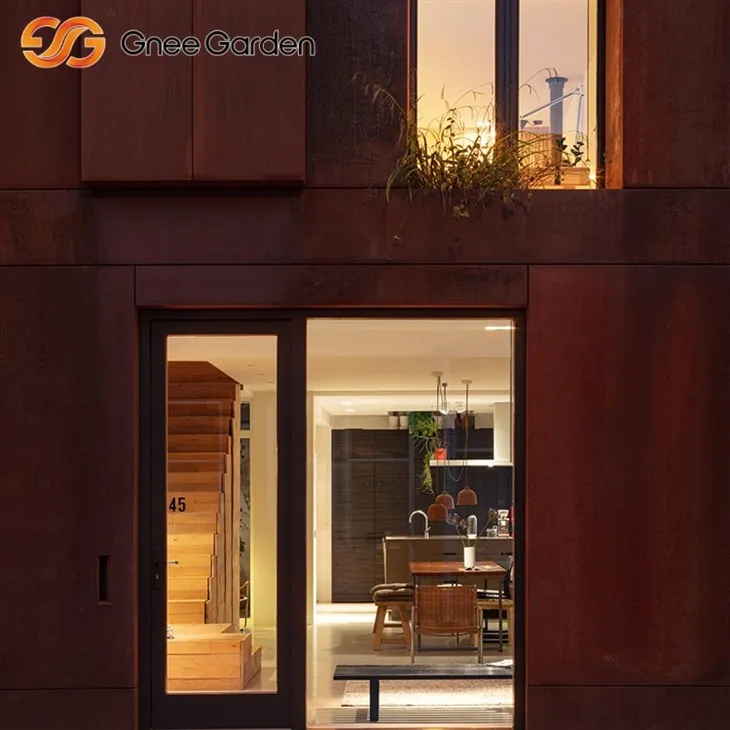 Corten Cladding погода с устойчивой сталью