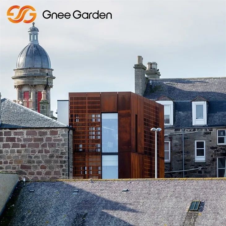 Corten Metal Cladding стена деревенская прочная