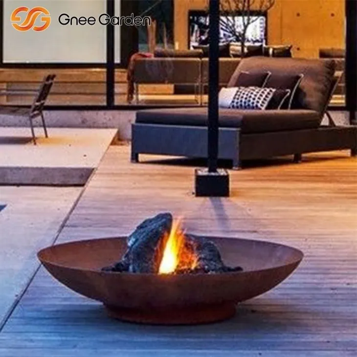 Corten Rust Resistant Propane Fire Bowl