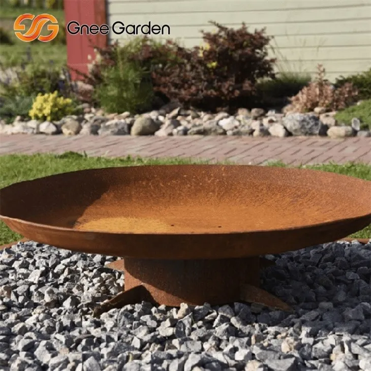 Corten Steel Fire Pit Современный дизайн