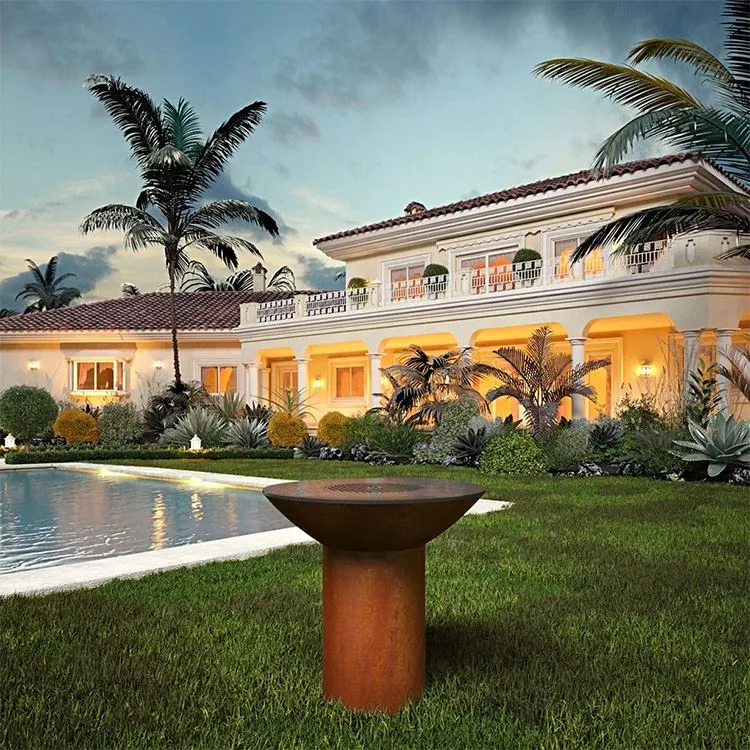 Грили для барбекю из кортеновской стали, стильные и прочные