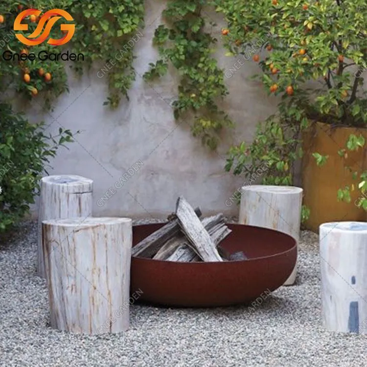 Кортеновская сталь, выжигание по дереву