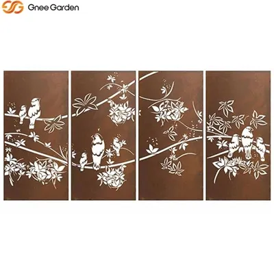 Экраны из кортеновской стали -: прочные и стильные, обеспечивающие конфиденци...