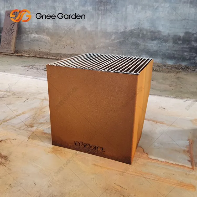 Наружная дровяная яма из кортеновской стали