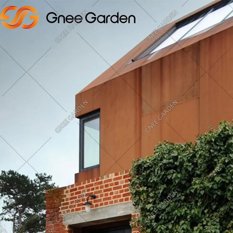 Внешнее здание Используйте стальную стену Corten