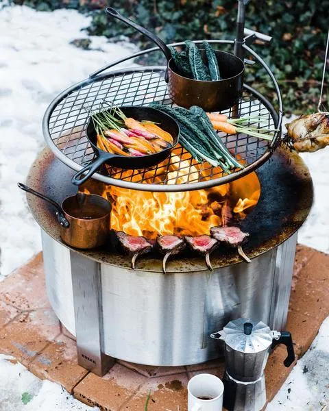 Огненная яма из нержавеющей стали