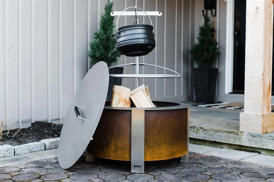 Яма с горящим огнем из нержавеющей стали из нержавеющей стали